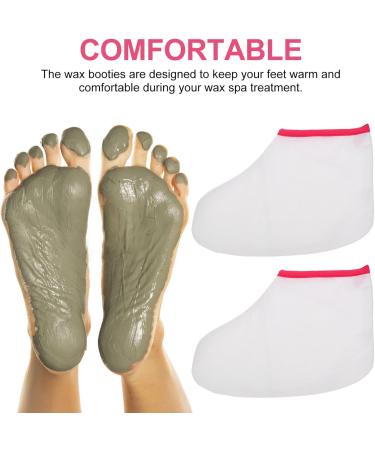 Baluue Paraffin Wax Booties: 1 Pair Paraffin Wax Mitts Paraffin Wax Foot Liners Paraffin Wax Gloves Foot Moisturizing Socks Spa Foot Hot Wax Covers for Spa Accessories - Buy Online on GoSupps.com