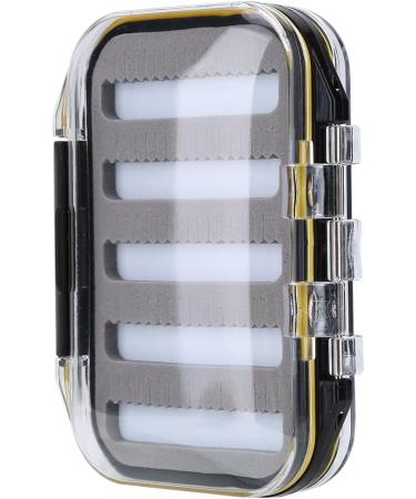 Spyminnpoo Flyfish Box - Double-Sided Plastic Fly Fishing Bait Holder Case with Foam - Vest Black Type A Zigzag - Buy Online on GoSupps.com