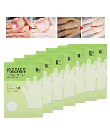 7PC Avocado Hand Moisturizing Gloves | Anti-Dry Hand Care & Skin Renewal Mask | Nourishing Skin-Friendly Treatment for Aging & Cracked Hands - Buy Online on GoSupps.com