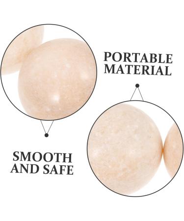 Buy Minkissy 2-St Jade Fitness Handball Exercise Massage Balls - Smooth Portable Relaxation Balls for Stress Relief & Massage - Buy Online on GoSupps.com