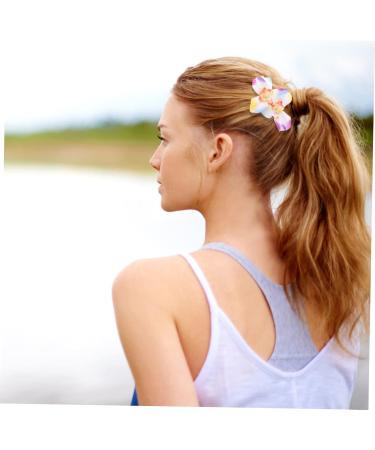 Angoily Holiday Hair Accessories Bridal Hair Clip Hawaiian Plumeria Hair Side Comb Bridal Headpiece Hawaiian Flower Petals for Wedding Hair Clips The Flowers Hair up Bride Pink - Buy Online on GoSupps.com