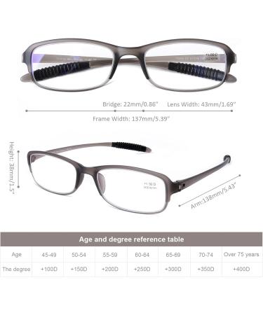 DOOViC Blue Light Blocking Reading Glasses - 4 Pack Lightweight & Flexible Anti-Eyestrain for Men & Women - 2.0 Strength in 4 Colors - Buy Online on GoSupps.com