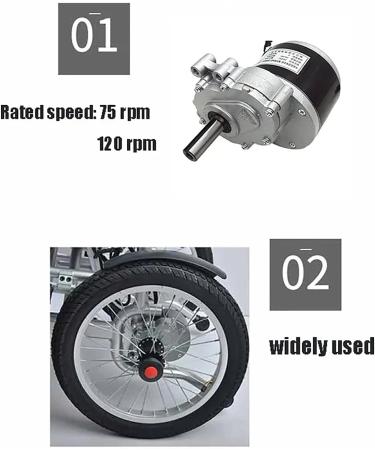 24v Electric Motor Brushed 250w Metal Low Speed Brush Motor 75r/min Electric Wheelchairs Brush Motor Accessory Sets Wheelchairs Mobility Scooters & Accessories - Buy Online on GoSupps.com