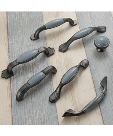 Bow Pull Handle Cabinet Handle 5pcs Kitchen Cabinet Door Handle with Blue Porcelain Gray Ceramic Furniture Drawer Knob Zinc Alloy Cupboard Furniture Pull(C96mm) (Color : B Size : 128mm) 128mm B - Buy Online on GoSupps.com