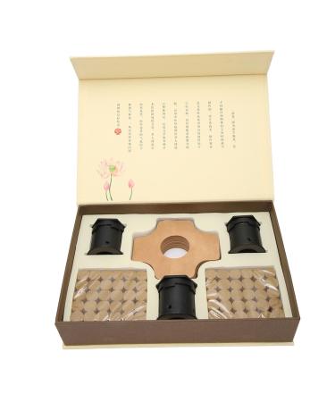Moxibustion sticks box kit 60 pieces moxa sticks backflow deep penetration adhesive tapes Chinese moxa stick box kit soothing body belly