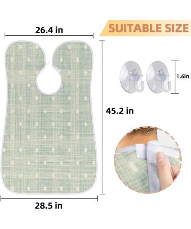 Buy Beard Bib Apron for Men | Non-Stick Waterproof Hair Catcher | Perfect for Shaving & Grooming | Polka Dot Design - Buy Online on GoSupps.com