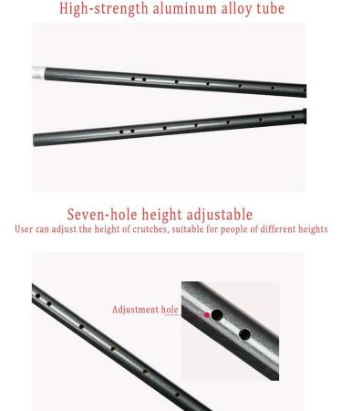 Cane of Ergonomic Forearm Crutches - Adult Adjustable Foldable Ergonomic Shock Absorber Non-Slip Knee-Rest Platforms Red (White) Lucky Star - Buy Online on GoSupps.com