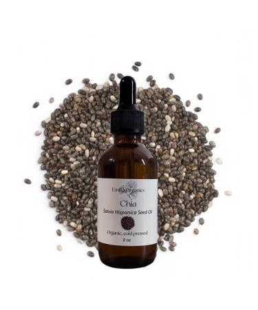 Chia Seed Oil Organic Cold Pressed Unrefined Natural 2 Fl Oz