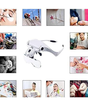 Magnifying Head Magnifier Magnifying Glasses with Led Lighting Hands-Free Frontal Loupes for Sewing Precision Repairing Made in China - Buy Online on GoSupps.com