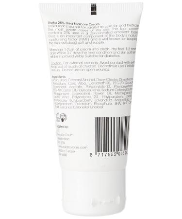 Ureka 25% Urea Foot Care Cream 50ml - Intensive Hydration for Very Dry Skin - International Shipping Available - Buy Online on GoSupps.com