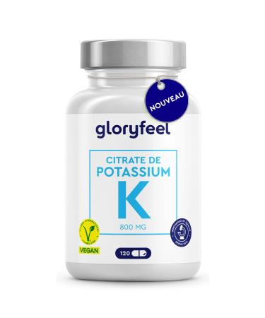 Citrate de Potassium 2210mg Pour la Fonction Musculaire Syst me Immuntaire et le Syst me Nerveux 800mg de Potassium l mentaire Pur Hautement Dos Vegan et Sans Additifs Test en Laboratoire