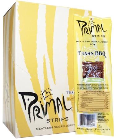  Primal Vegan Jerky Primal Vegan Jerky | Soy - Texas Barbecue Jerky | 3 x 28g - Buy Online on GoSupps.com