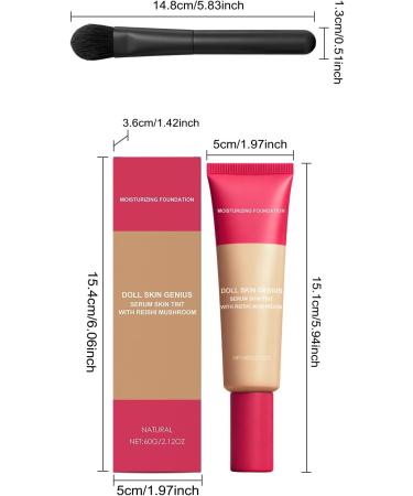 Cr me de Fond Teint Hydratante Blanc Ivoire Couvre Les Imperfections Unifie le Teint Contr le le S bum Longue Dur e Nourrit la Peau Fini Lisse(Natural skin tone 5pcs) - Buy Online on GoSupps.com