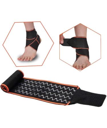 Milageto Supportive Foot Brace for Ankle Injuries - High Quality Durable Material - Orange Color - International Shipping Available - Buy Online on GoSupps.com