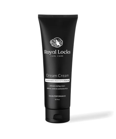 Royal Locks- Dream Cream | Curly Hair Styling Cream | Curl Defining Cream with Argan Oil  Provides Strong Hold & Frizz Control  For Wavy & Curly Hair New & Improved Formula (8.5 fl oz)