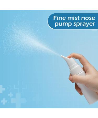 MEABEN 5-Piece Empty Nasal Spray Bottles - 70ml Refillable Fine Mist Atomizer Containers for Nasal Saline Applications - Buy Online on GoSupps.com