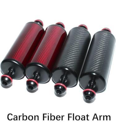 Carbon Fiber Dual Ball Dive Float Arm for Underwater Photography - 55mm*200mm, Buoyancy +220g FA55 Red - Buy Online on GoSupps.com