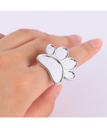 2-St Ring Palette Finger Ring - Nail Art Mixing Shell & Nail Polish Ring for Creative Nail Designs - Buy Online on GoSupps.com