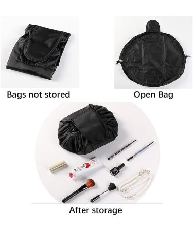 Portable Waterproof Cultural Bags - Oxford Cloth Cosmetic Storage for Men & Women | Black Makeup Organizer - Buy Online on GoSupps.com