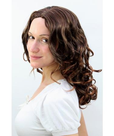 WIG ME UP F45-2T30 | Curly Long Brunette Mix Wig with Middle Parting - International Shipping Available - Buy Online on GoSupps.com