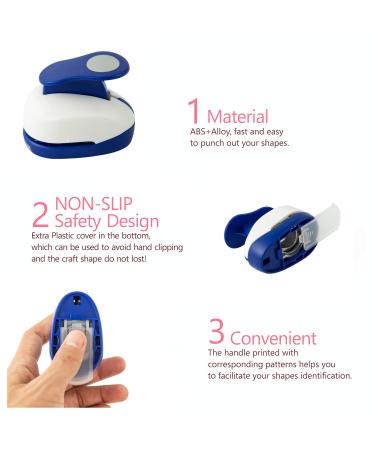2PCS Circle Punch 1inch+ 5/8inch Hole Punch Shapes Paper Punch Circle Cutter for Paper crafts Scrapbook Punches Bottle Caps for Crafts Earring Card Craft Punch for Nail Strips Whole Puncher(16mm+25mm) 2PCS circle 16mm+25... - Buy Online on GoSupps.com