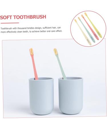 Mobestech 16 Pcs Soft Toothbrush & Tongue Brush Set - Travel-Friendly Cotton Brush 4 Pieces - Buy Online on GoSupps.com
