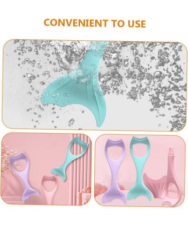 NOLITOY 4pcs Lower Multi-function Reusable Eyelash Shape Silica Mermaid Stencil Blue Girl Mascara Upper for 15X5.7CMx4pcs Bluex4pcs - Buy Online on GoSupps.com