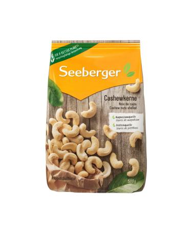 Seeberger Cashewkerne entire cashew nut - rich in proteins vitamins and minerals - natural - without additives vegan (1 x 500 g) - Buy Online on GoSupps.com