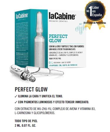 La Cabine Perfect Glow 10 Ampoules 2 ml - Enhance Skin Radiance - Buy Online on GoSupps.com