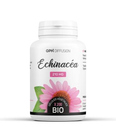 Echinacea Organic - 210 mg - 200 Vegetable Capsules