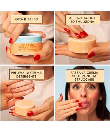  ENOOSO Enooso - Waterproof Face & Eye Makeup Remover Butter Immediate Relief & Antioxidant Moisturizing Solid Conditioner with Bakuchiol Vitamin E Moringa Oil & Coconut Skins - Buy Online on GoSupps.com