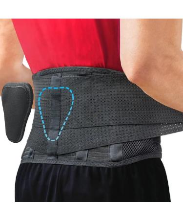 Breathable Mesh Back Support Brace for Men & Women | Abdominal Support Belt for Back Pain Relief |Magnetic Therapy Belt | Waist Trimmer | Lumbar Support Belt for Sciatica Scoliosis Spine Injury (S)