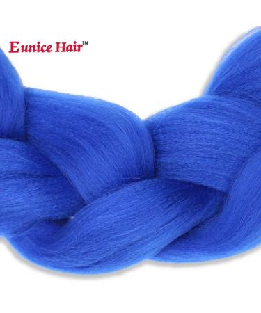 6 Packs Eunice Jumbo Hair Extensions - Blue Kanekalon Kunsthaar for Crochet Box Braids - 100 cm 165g Each - Buy Online on GoSupps.com