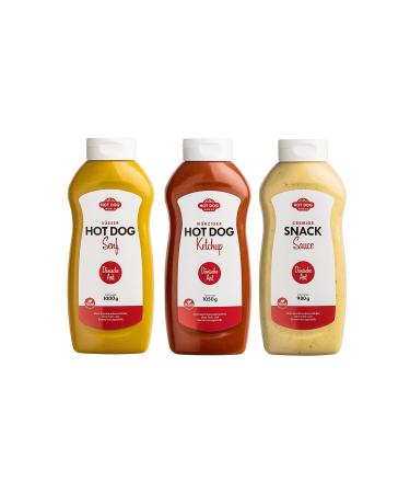 HOT DOG WORLD - Danish sauce set pack of 3 (2850 ml)