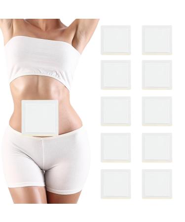Amijoux 10 PCs castor oil pack 7.9 "*7.9" Self-adhesive castor oil patches organic cotton castor oil pads anti-Seepage-one-way-right-oil compress set