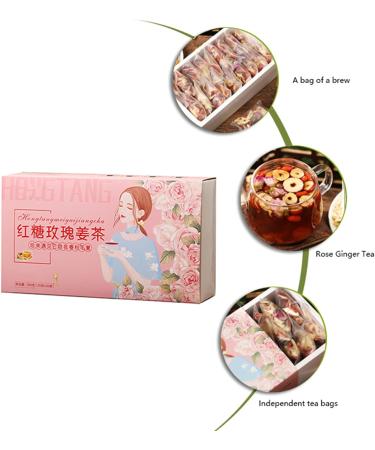 Brown Sugar Ginger Tea 20bags 500g Jujube Red Dates Longan Wolfberry Rose Tea for Menstrual Period Cold Hands Feet - Buy Online on GoSupps.com