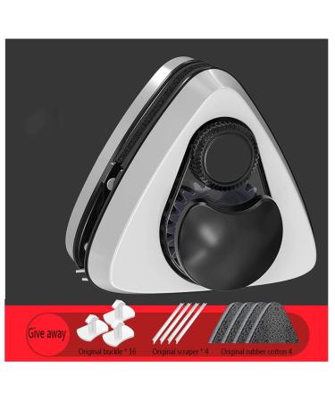 Window Cleaner Wipers Double-Sided Window Cleaner Glass Cleaning Brush Glass Wiper Household Cleaning Tools with Anti-Falling Rope for High-Rise Double/Three floors Glazed Windows A 5 26mm