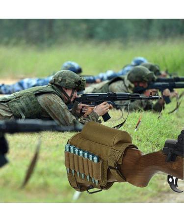 KWNRAOR Rifle Cheek Riser with 7 Buttstock Ammo Holder - Khaki - Buy Online on GoSupps.com