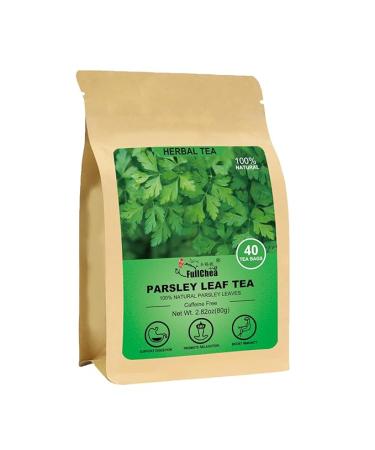 FullChea - Parsley Tea Bags, 40 Teabags, 2g/bag - Premium Parsley Leaf Tea - Non-GMO - Caffeine-free - Aid Digestion & Boost Immunity - Buy Online on GoSupps.com