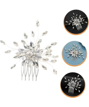 Housoutil Hair Comb Prom Headpiece Rhinestone Headband Bridal Tiara Wedding Hair Wedding Headband Prom Headband Diamond Headpiece Wedding Tiara Accessories Horse Eye Bride Alloy - Buy Online on GoSupps.com