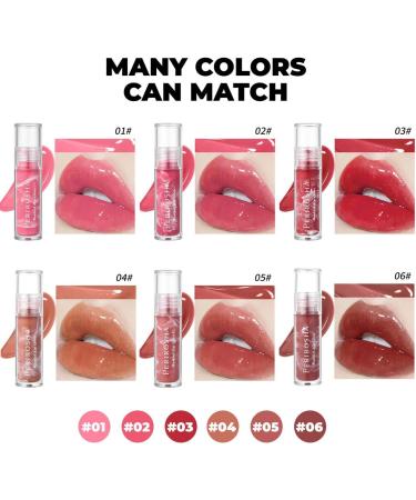 6 Pack Nourishing Moisturizing Long Lasting Lip Gloss Shiny Finish Non-Greasy Texture Lightweight High Pigmented - Buy Online on GoSupps.com