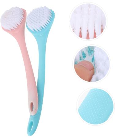 Hemoton 2pcs Bath Brush Set - Adult Exfoliating Shower Brushes for Body Cleaning and Massaging | Back Scrubber and Scrubber Shower Tool - Buy Online on GoSupps.com