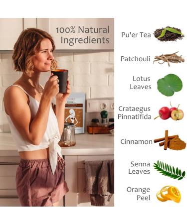 Cinnamon Slimming Tea and Infusion - Happy Detox Tea - Slimming Treatment for 4 Weeks - 28 Bags - Buy Online on GoSupps.com