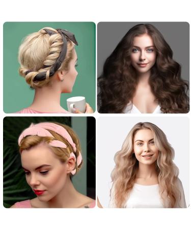 Velour Cotton Heatless Curling Rod Headband - 61 Extra Long Pink Hair Roller for Sleeping Curls - Buy Online on GoSupps.com