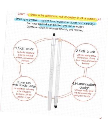 DOITOOL 3pcs Double Head Eye Shadow Pen Eye Shadow Pencil Lying Silkworm Pen No Smudge Makeup - Buy Online on GoSupps.com