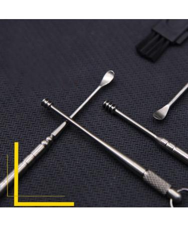 DOITOOL Earwax Removal Tool 4pcs Titanium Alloy Double-Headed Earscoop Set - Ear Cleaning Kit for Ear Care (Random Style Silver) - Buy Online on GoSupps.com