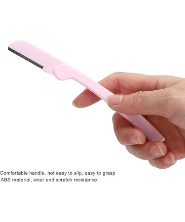 Syh & Aqye Manual Eyebrow Cutter - 2 Facial Razors for Men & Women | Lint-Free Shaving for Face Lips & Eyebrows (Pink & Green) - Buy Online on GoSupps.com