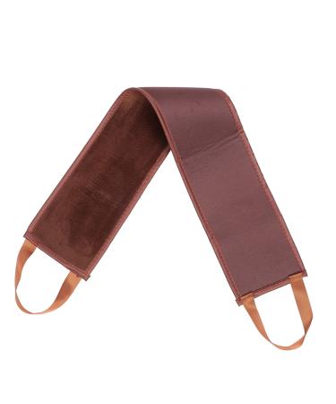 1 Pc back applicator sunscreen tape tan glove applicator tanning lotion tanning oil strip Body cleansing tool back wiping belt oil painting belt flocking Brown