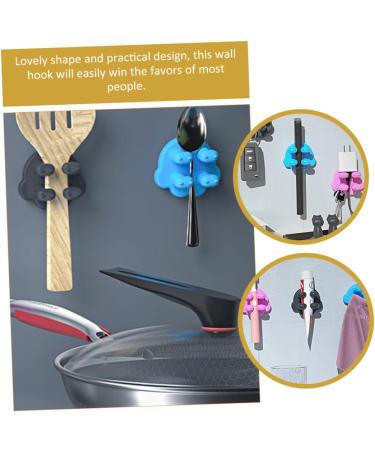 Alipis 4-Piece Wall-Mounted Toothbrush Holder & Bathroom Organizer No Punching Hooks for Easy Installation - Buy Online on GoSupps.com