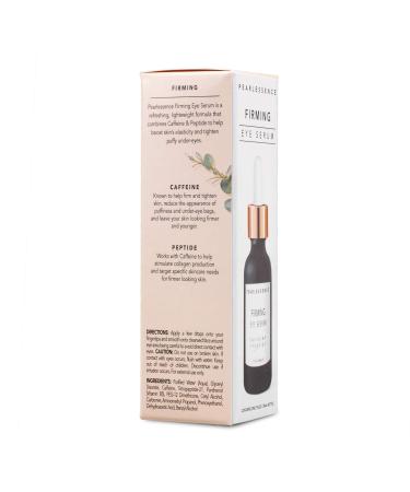 Pearlessence Firming Eye Serum with Caffeine + Peptide | Reduces Under Eye Bags & Puffy Eyes | Made in USA, Cruelty Free | 1oz - Buy Online on GoSupps.com